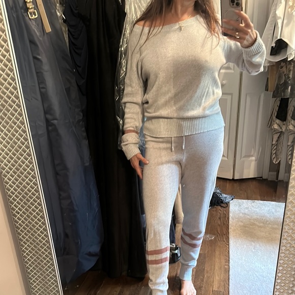 Cozy Gray Track Pants - Picture 1 of 3